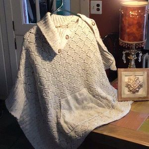 Beautiful Democracy knit poncho